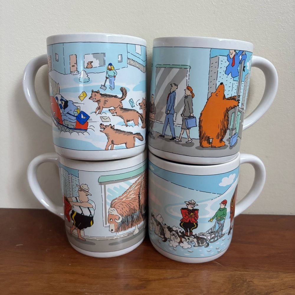 Vintage “The Wilds of Canada” Mug Set